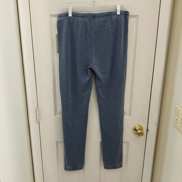 NWT Vintage Havana Lounge Pants Washed Blue Size Large Joggers Soft Sleep - Picture 2 of 8